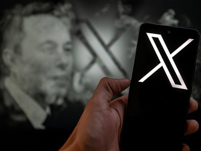 The new (Twitter) logo rebranded as X displayed on mobile, seen in this illustration on 6 August 2023 in Brussels, Belgium. (Photo by Jonathan Raa/NurPhoto via Getty Images)