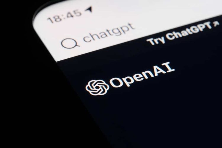 Shanghai,china-feb.8th,2023:,Close,Up,Openai,And,Chatgpt,Brand,Logo,On