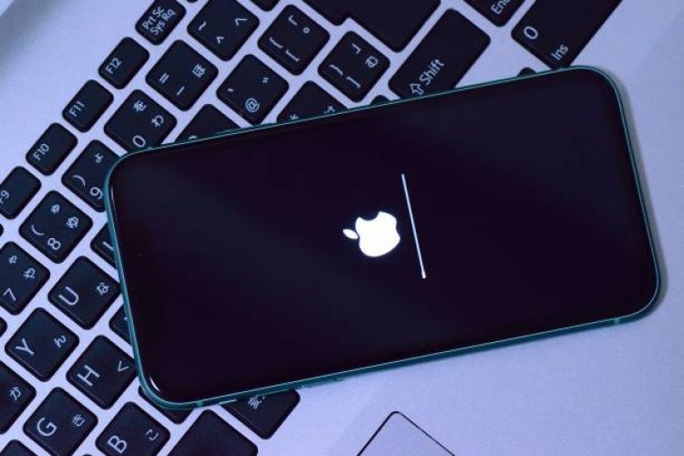 Tokyo, Japan - May 23, 2020 : Apple iPhone during iOS update. New Apple watch & iPhone OS releases are widely followed every year